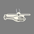 Paper Air Freshener Tag W/ Tab - Helicopter (Outline)
